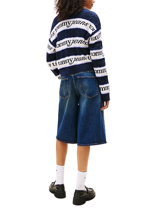 Maglione a righe con logo Tommy Jeans | DW0DW21682C1G